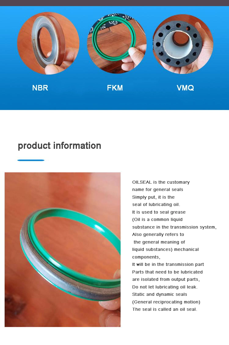 Sceaux d'huile d'absorption des chocs pour différentes applications industrielles et environnements avec des normes 0