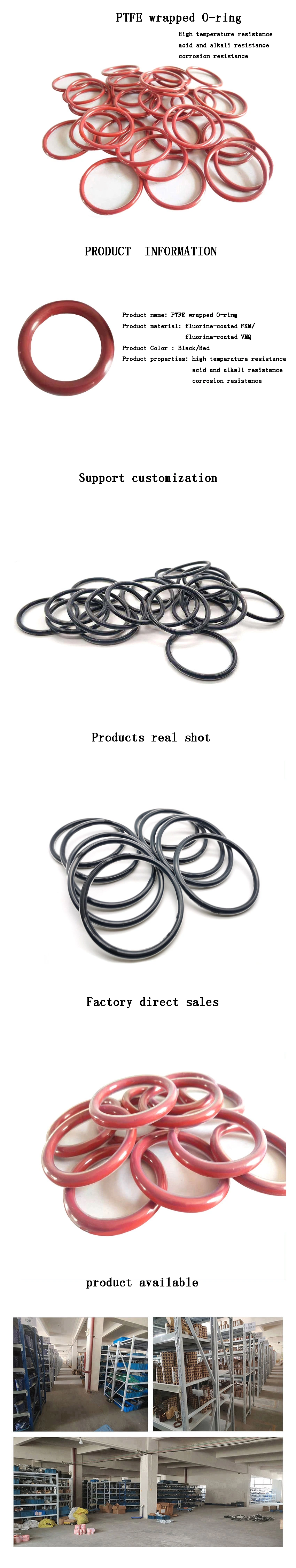 O-RING en silicone pour la métallurgie du charbon et la pétrochimie avec un service rapide et pratique 0