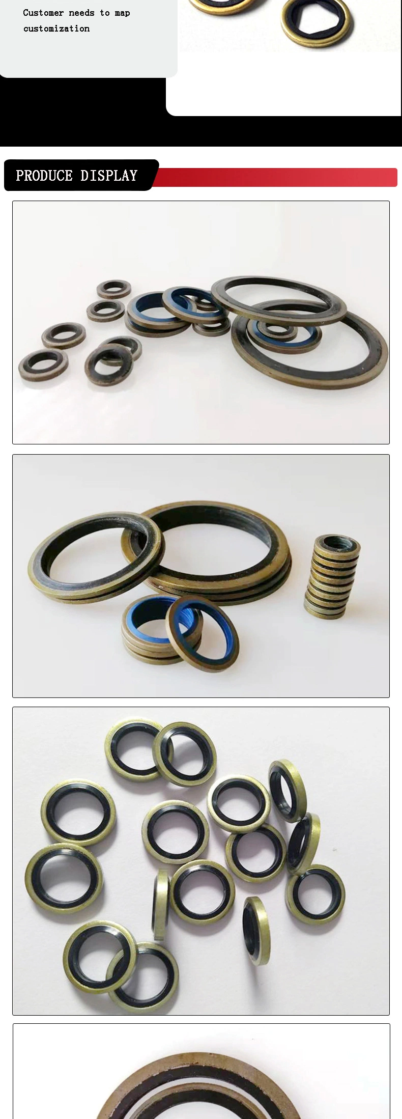 OEM Seal M12 en acier au carbone et en caoutchouc nitrile 2